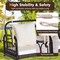 880 lbs Wicker Hanging Swing with Cushions for Porch and Patio